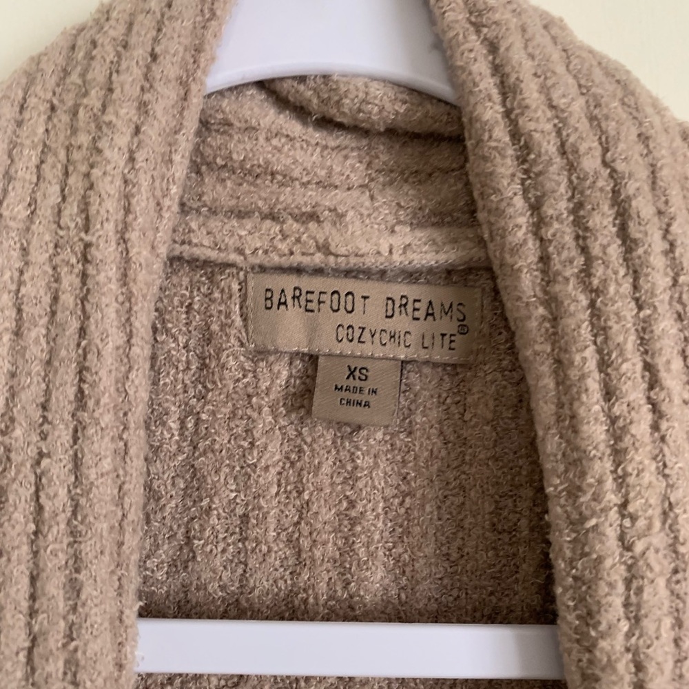 Barefoot Dreams CozyChic Lite Tan Cardigan